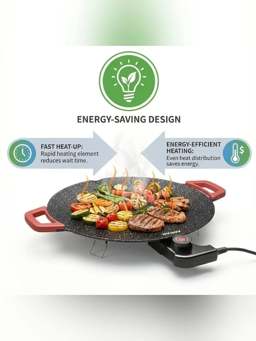 Electric BBQ Grill, 15.7